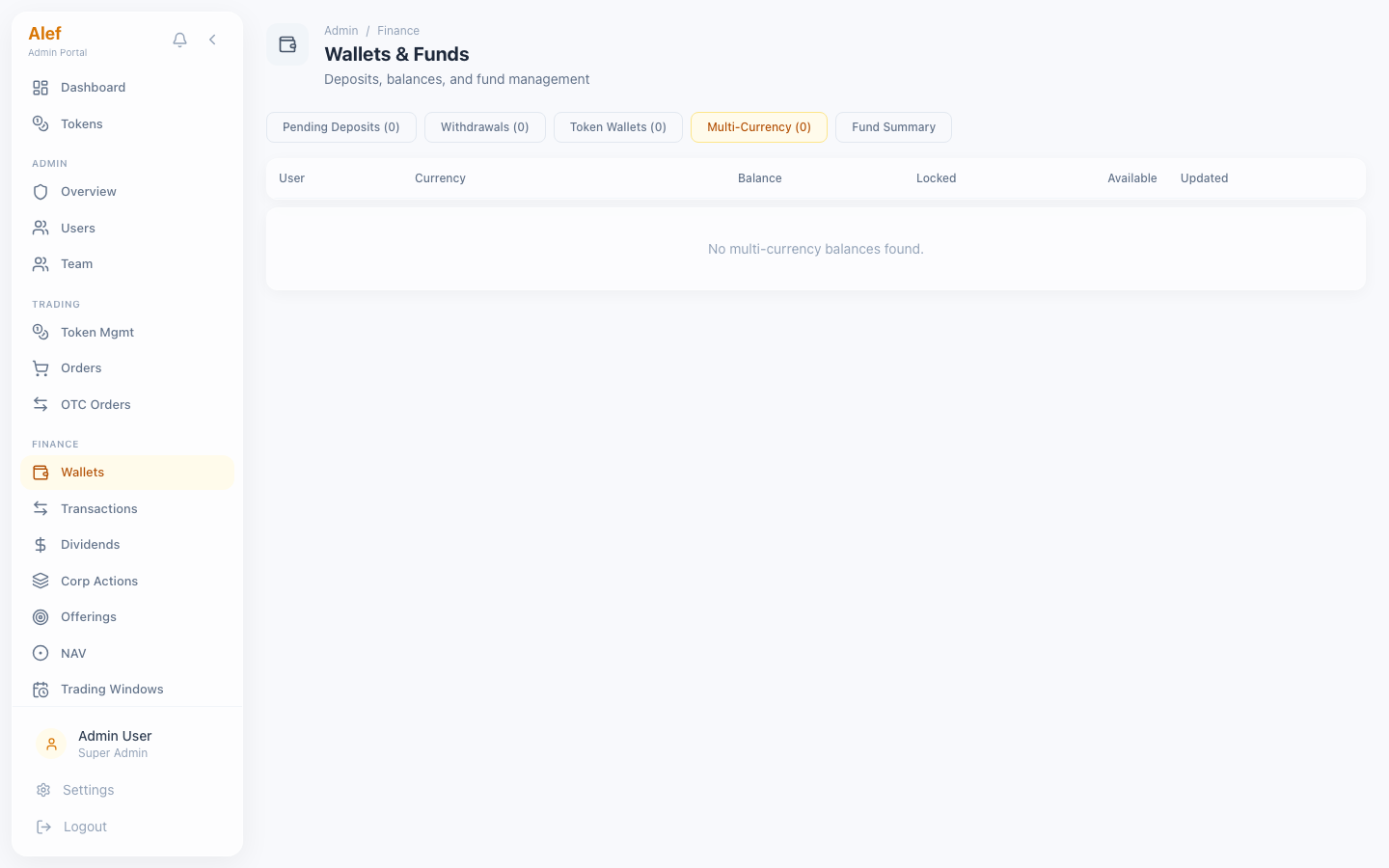 Multi-Currency Balances